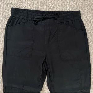 Banana Republic Black Soft Cargo Joggers